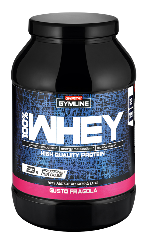 GYMLINE 100% WHEY CONCENTRATE FRAGOLA 900 G - Magnumfarma.it