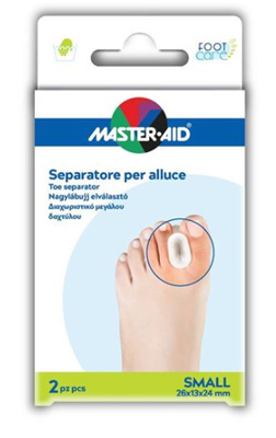 SEPARATORE DITA IN GEL MASTER-AID FOOTCARE PER ALLUCE SMALL 2 PEZZI D1 - Magnumfarma.it