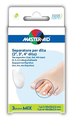 SEPARATORE DITA IN GEL MASTER-AID FOOTCARE MIX 1 SMALL + 2 MEDIUM C9 - Magnumfarma.it