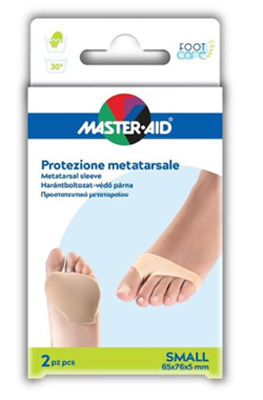 PROTEZIONE IN GEL E TESSUTO  MASTER-AID FOOTCARE PER METATARSO SMALL 2 PEZZI G2 - Magnumfarma.it