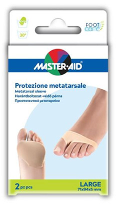 PROTEZIONE IN GEL E TESSUTO MASTER-AID FOOTCARE PER METATARSO LARGE 2 PEZZI G3 - Magnumfarma.it