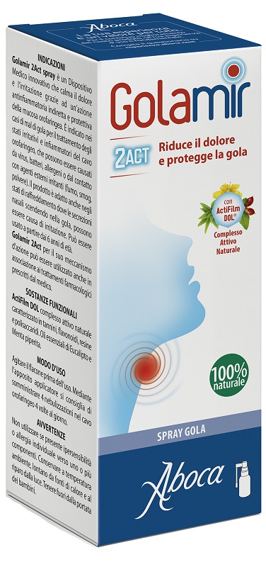 GOLAMIR 2ACT SPRAY 30 ML NO ALCOOL ADULTI E BAMBINI DA UN ANNO DI ETA' - Magnumfarma.it