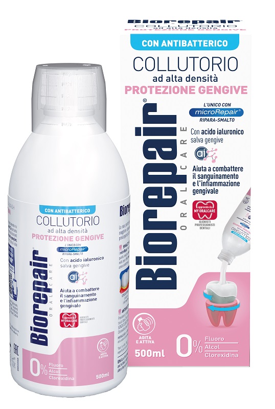BIOREPAIR ORAL CARE COLLUTORIO ALTA INTENSITA' CON ANTIBATTERICO PROTEZIONE GENGIVE 500 ML - Magnumfarma.it