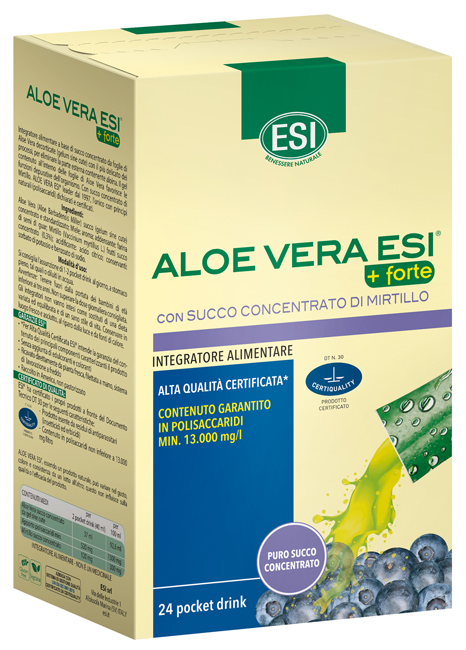 ESI ALOE VERA SUCCO + FORTE MIRTILLO 24 POCKET DRINK - Magnumfarma.it