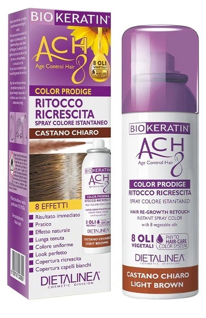 BIOKERATIN ACH8 PRODIGE RITOCCO RICRESCITA CASTANO CHIARO 75 ML DIETALINEA - Magnumfarma.it