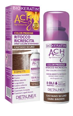 BIOKERATIN ACH8 PRODIGE RITOCCO RICRESCITA CASTANO SCURO 75 ML DIETALINEA - Magnumfarma.it