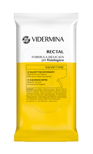 VIDERMINA RECTAL SALVIETTINE 15 PEZZI - Magnumfarma.it
