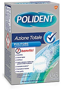 POLIDENT AZIONE TOTALE 66 COMPRESSE PULITORE PER PROTESI QUOTIDIANO - Magnumfarma.it