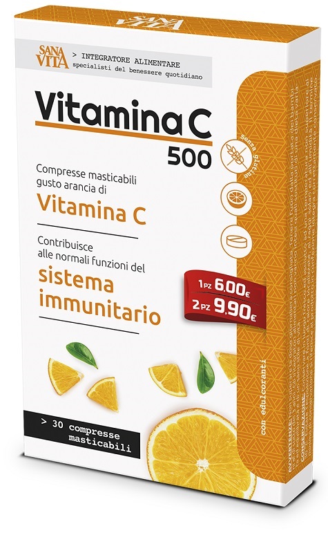 SANAVITA VITAMINA C MASTICABILE 30 COMPRESSE - Magnumfarma.it