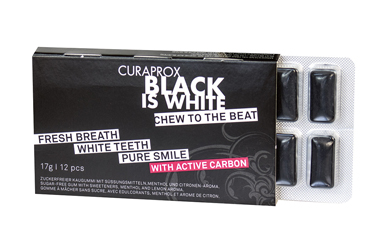 CURAPROX BLACK IS WHITE TO GO CHEWING GUM SLEEVE 12 PEZZI - Magnumfarma.it