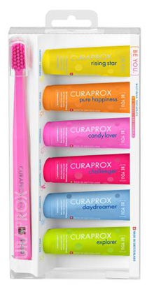 CURAPROX BE YOU MIXED SET 6 DENTIFRICI DA 10 ML + 1 SPAZZOLINO CS 5460 - Magnumfarma.it