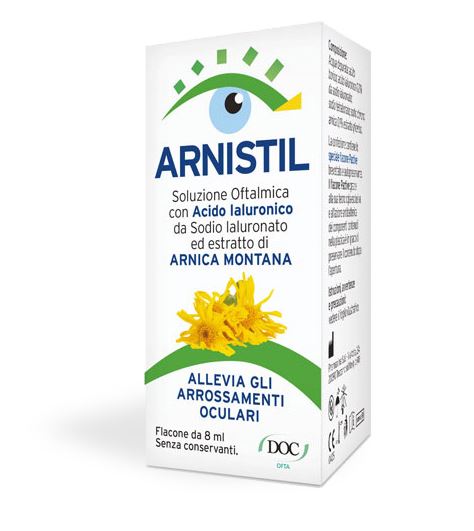 ARNISTIL SOLUZIONE OFTALMICA ACIDO IALURONICO 0,2% + ESTRATTO DI ARNICA MONTANA 0,1% FLACONE 8 ML - Magnumfarma.it