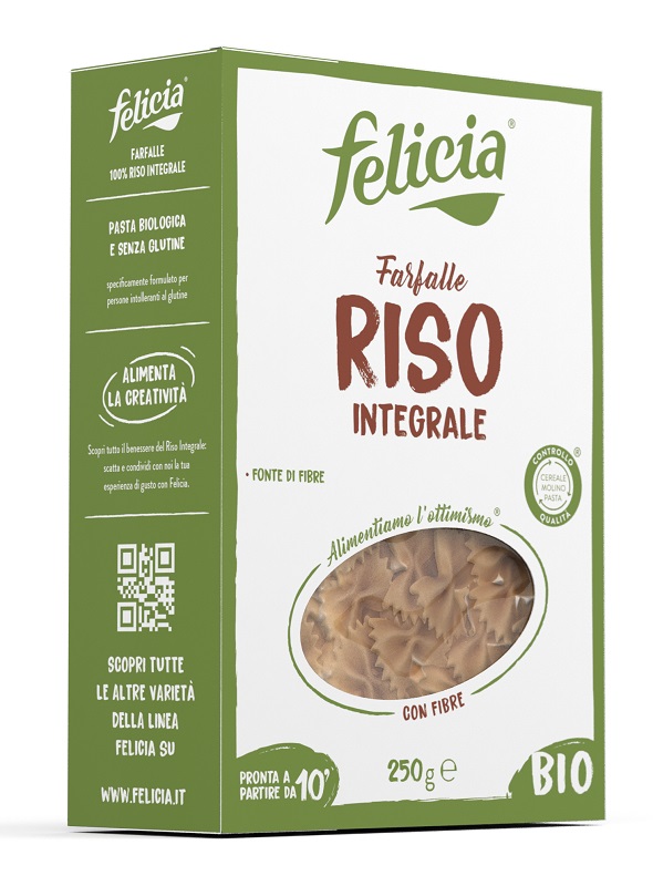 FELICIA FARFALLE RISO INTEGRALE 250 G - Magnumfarma.it