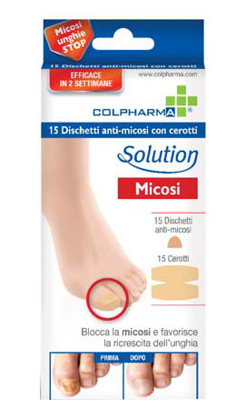 DISCHETTO ANTIMICOSI CON CEROTTO COLPHARMA 15 PEZZI - Magnumfarma.it