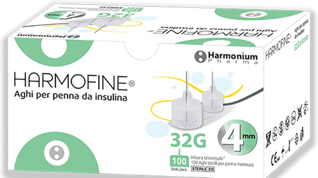 AGO HARMOFINE PENNA DA INSULINA GAUGE 32 4MM 100 PEZZI - Magnumfarma.it