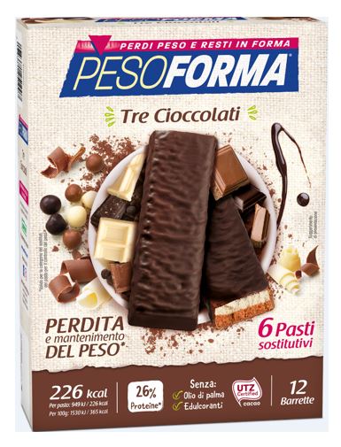 PESOFORMA BARR 3 CIOCCOLATI 372 G - Magnumfarma.it