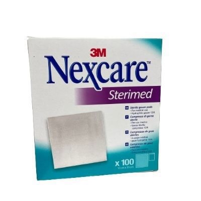 GARZA COMPRESSA NEXCARE STERIMED IN COTONE 20 FILI 18X40CM MULTILINGUAL 100 PEZZI - Magnumfarma.it