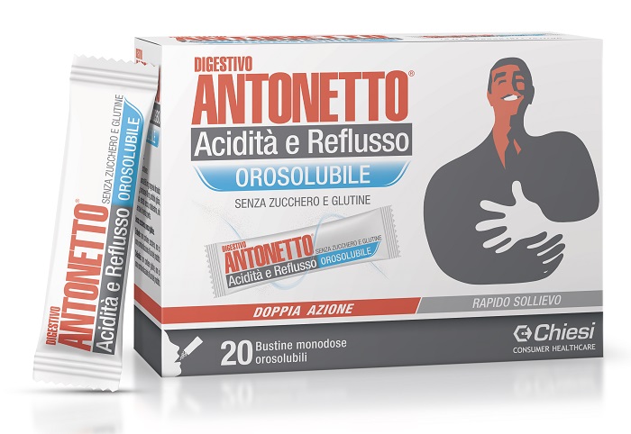 DIGESTIVO ANTONETTO ACIDITA' E REFLUSSO OROSOLUBILE 20 BUSTINE - Magnumfarma.it