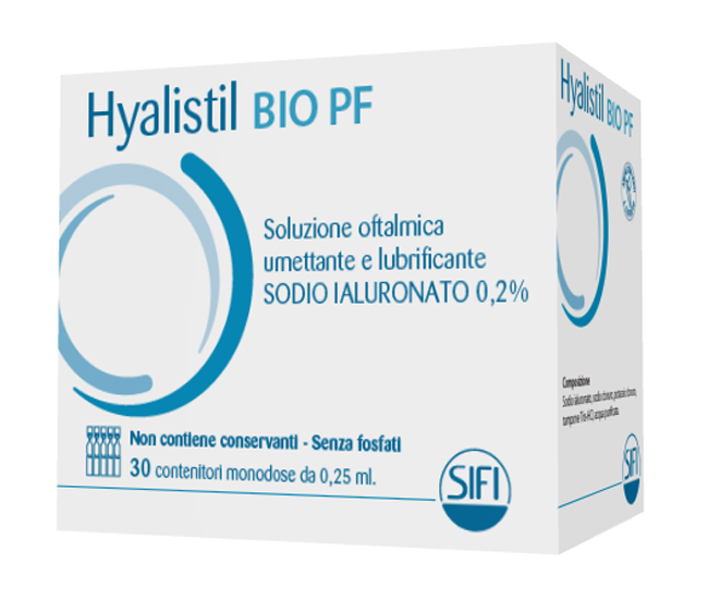 HYALISTIL BIO PF SOLUZIONE OFTALMICA PHOSPHATE FREE MONODOSE A BASE DI ACIDO IALURONICO 0,2% 30 FLACONCINI 0,25 ML - Magnumfarma.it