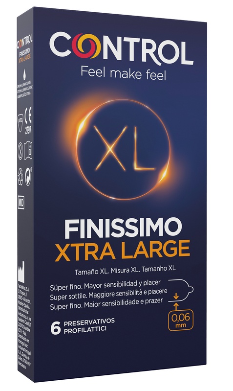 CONTROL FINISSIMO XTRA LARGE 6 PEZZI - Magnumfarma.it