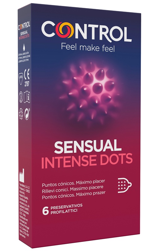 CONTROL SENSUAL INTENSE DOTS 6 PEZZI - Magnumfarma.it