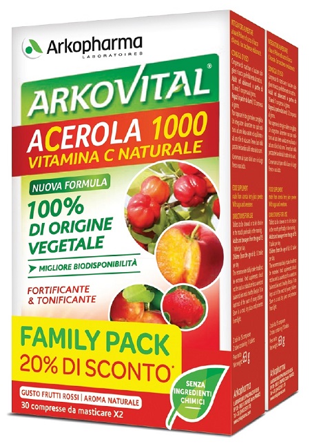 ARKOVITAL ACEROLA 1000 PACK FAMILY 60 COMPRESSE - Magnumfarma.it