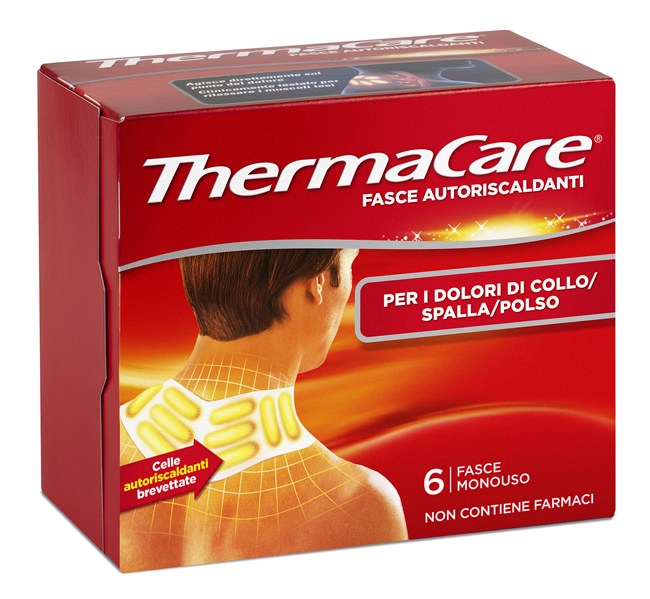 FASCE AUTORISCALDANTI A CALORE TERAPEUTICO THERMACARE COLLO/SPALLA/POLSO 6 PEZZI - Magnumfarma.it