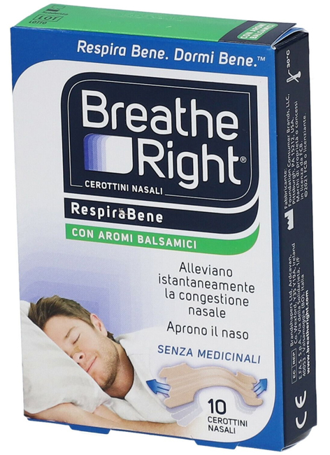 CEROTTI NASALI BREATHE RIGHT BALSAMICI 10 PEZZI - Magnumfarma.it