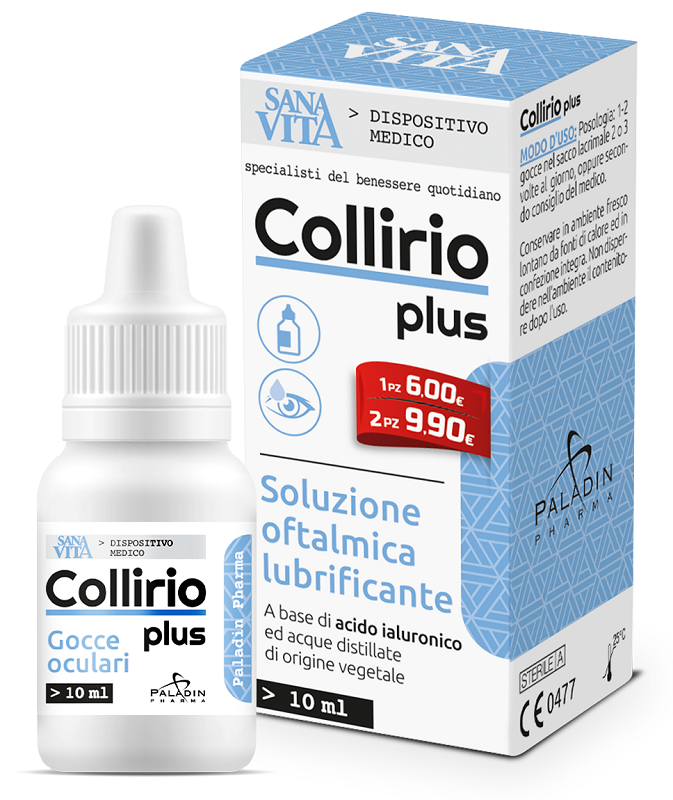 GOCCE OCULARI SANAVITA COLLIRIO PLUS 10 ML - Magnumfarma.it