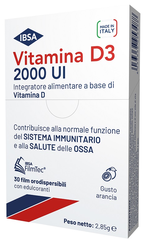 VITAMINA D3 IBSA 2000 UI 30 FILM ORODISPERSIBILI - Magnumfarma.it