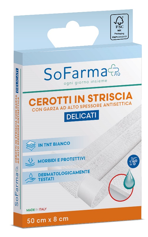CEROTTO DELICATO STRISCIA 50X8 CM SOFARMAPIU' - Magnumfarma.it
